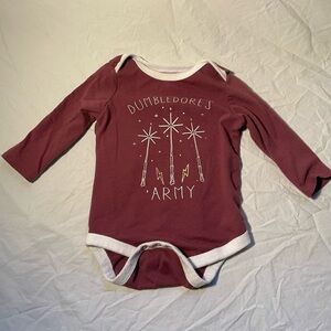 Warner Bros. Burgundy Dumbledore's Army Baby Bodysuit